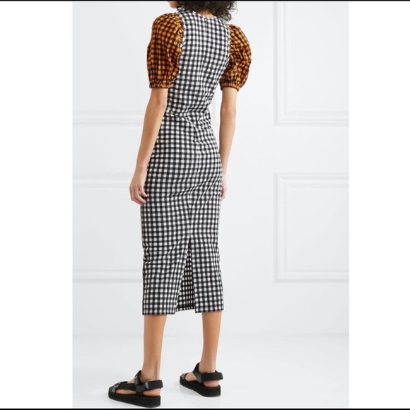 Kenzo 2019 Gingham Seersucker Dress - Picture 8 of 10